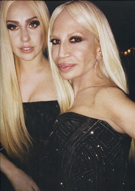 donatella versace e lady gaga|lady gaga and versace.